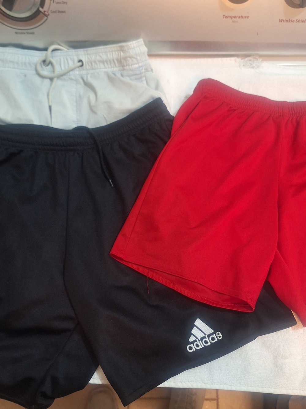 adidas Boys' Athletic Shorts - Black & Red